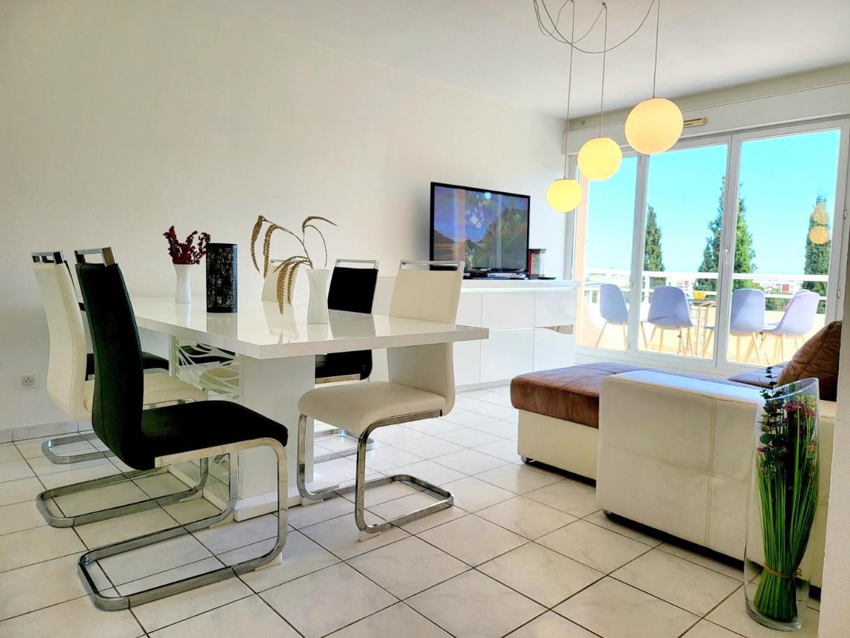 Appart Luxueux 3 Pieces, Piscine, Mer, Terrasse Cannes Dış mekan fotoğraf
